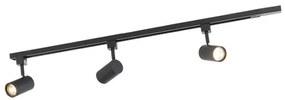 Sistem de iluminat inteligent cu șină negru, incl. 3 WiFi GU10 monofazate - Iconic Jeana