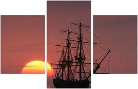 Tablou - Navă medievală (90x60 cm)