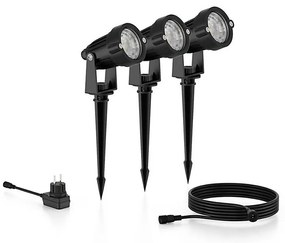 SET 3x spot LED de exterior Philips CASPER LED/1,5W/24/230V IP44