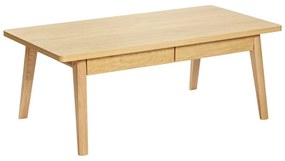Măsuță de cafea în culoare naturală cu aspect de lemn de stejar 60x120 cm Nice – Woodman