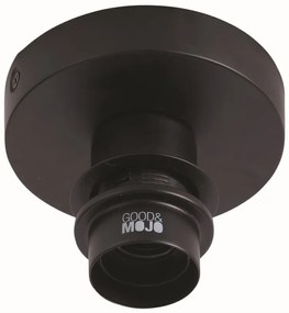 Plafoniera eco din iuta Iguazu L disc 55cm, negru