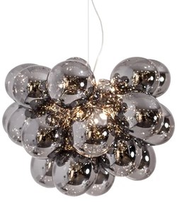 Lustră pe cablu ByRydens 4200650-4505 GROSS GRANDE 8xG9/4W/230V fumuriu/negru