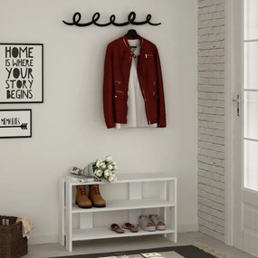 Set Cuier Hol si Dulap Pantofi Tono, Alb