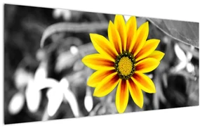 Tablou cu floare galbenă (120x50 cm)