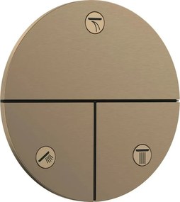 Ventil incastrat bronz periat Hansgrohe ShowerSelect Comfort S 3 functii