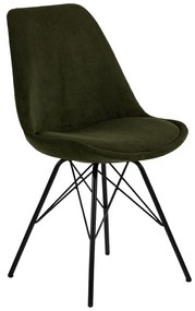 Scaun de sufragerie verde închis Eris - Actona