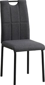 Scaun de sufragerie, gri/metal, JONKA