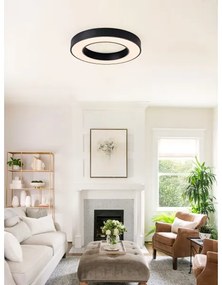 Plafonieră LED dimabilă PASTEL LED/53W/230V 60 cm negru Tuya Immax NEO 07209L + telecomandă