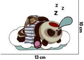 Autocolante pentru întrerupător "Panda adormit" 13x10 cm