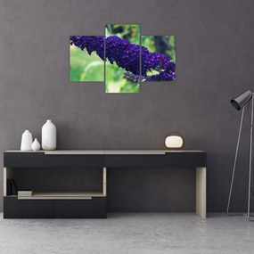 Tablou cu floare albastră (90x60 cm)