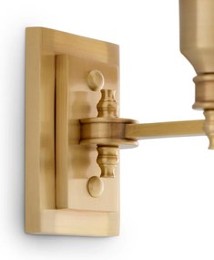 Aplica de perete LUX cu abajur din ratan Lexington alama antic