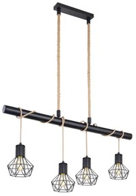 Globo 54017-4H - Lustră pe cablu PRISKA 4xE27/60W/230V