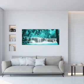 Tablou - Cascada albastră (120x50 cm)