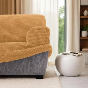 Nueva Textura Huse super elastice RUBINIA aurii colţar (l. 340 - 540 cm)