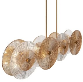 Lustră pe tijă Maytoni MOD007PL-08G1 ASTER 4xE14/40W/230V