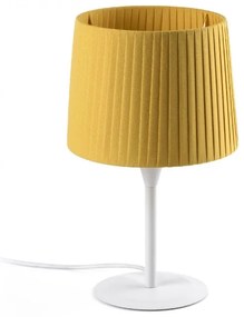 Veioza / Lampa de masa moderna design elegant SAMBA alb/galben 64310-39