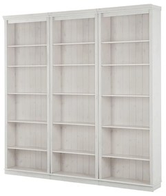 Bibliotecă albă din lemn de pin 222x223 cm Anita – Støraa