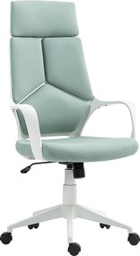 HOMCOM Scaun pentru Birou sau Gaming în Material Textil cu Spătar Înalt Verde | Aosom Romania