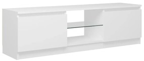 Comoda TV cu lumini LED, alb, 120x30x35,5 cm 1, Alb, 120 x 30 x 35.5 cm