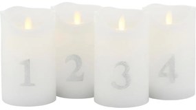 Decorațiune luminoasă de Crăciun 4 buc. (înălțime 13 cm) Sara – Sirius