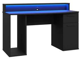 Masă PC Ayver (Negru mat) (cu iluminat LED). 1053959