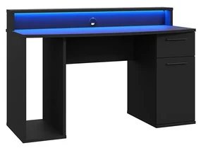 Masă PC Ayver (Negru mat) (cu iluminat LED). 1053959