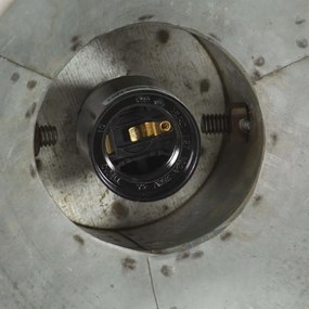 Lampa suspendata industriala, 25 W, argintiu, rotund, 19 cm E27 Argintiu,    19 cm, 1