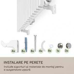 Blumfeldt Delgado, 180 x 60, radiator, radiator de baie, radiator tubular, 1065 W, apă caldă, 1/2