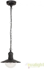 Lustra, Pendul de exterior cu protectie IP44, finisaj negru, diametru 24cm, Oslo 8717 RX