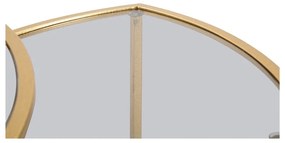 Măsuțe de cafea aurii rotunde cu blat din sticlă 3 buc. ø 60 cm Triangle – Mauro Ferretti