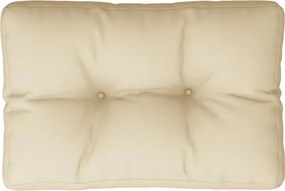 vidaXL Pernă de paleți, bej, 50x40x12 cm, material textil