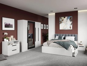 Set mobila dormitor complet Alb Nude C14