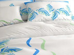 Lenjerie de pat din microsaten SOFTURE, alb-albastru Dimensiune lenjerie de pat: 70 x 90 cm | 140 x 200 cm