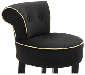 Scaun de bar albastru din catifea 96 cm Luxy – Mauro Ferretti