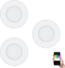 Eglo 32881-Set 3x spoturi LED RGB reglabile încastrate FUEVA-C LED/3W/230V