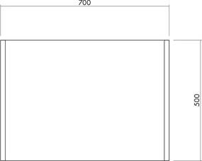 Covoraș de intrare din material textil 50x70 cm Dei – noo.ma