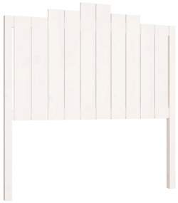 Tablie de pat, alb, 106x4x110 cm, lemn masiv de pin 1, Alb, 106 x 4 x 110 cm