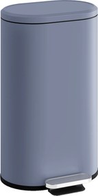 HOMCOM Coș gunoi bucătărie 30 L, coș cu pedală, coș interior detașabil, capac cu închidere lină, 36,5x31x61cm, gri | Aosom Romania