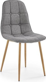 Scaun de dining VELSOR, gri, 1 buc.