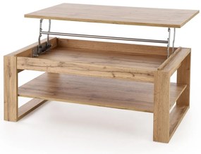 Masa de cafea Betty stejar artizan cu blat rabatabil L114 cm