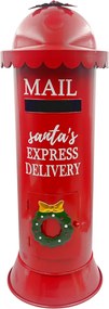 Cutie postala rosie pentru Mos Craciun EXPRESS DELIVERY, 19x52cm