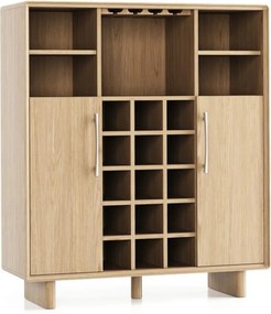 Comodă lemn masiv vin, 120 × 42,5 × 138 cm