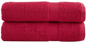 vidaXL Prosoape de baie premium SOLUND 2 buc 100x150 cm 600 gsm