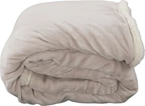 Pătură cu două feţe, alb, 205x220, ANKEA TYP 2