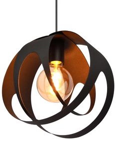 Lustră pe cablu MOONLIGHT 1xE27/15W/230V neagră