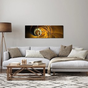 Tablou - Abstarcție în mișcare (cu ceas) (90x30 cm)