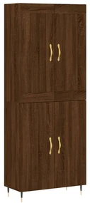 3199544 vidaXL Dulap înalt, stejar maro, 69,5x34x180 cm, lemn compozit