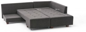 Coltar Extensibil Manama Corner Sofa Bed Right, Antracit