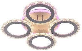 Lustră LED aplicată dimabilă LED/55W/230V 3000-6500K + telecomandă