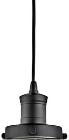 Lustra / Pendul design modern Pyramid negru/clar 3228BK SRT